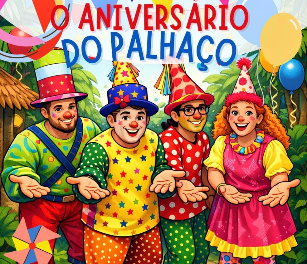Espetáculo Aniversário do Palhaço — Foto: Divulgação
