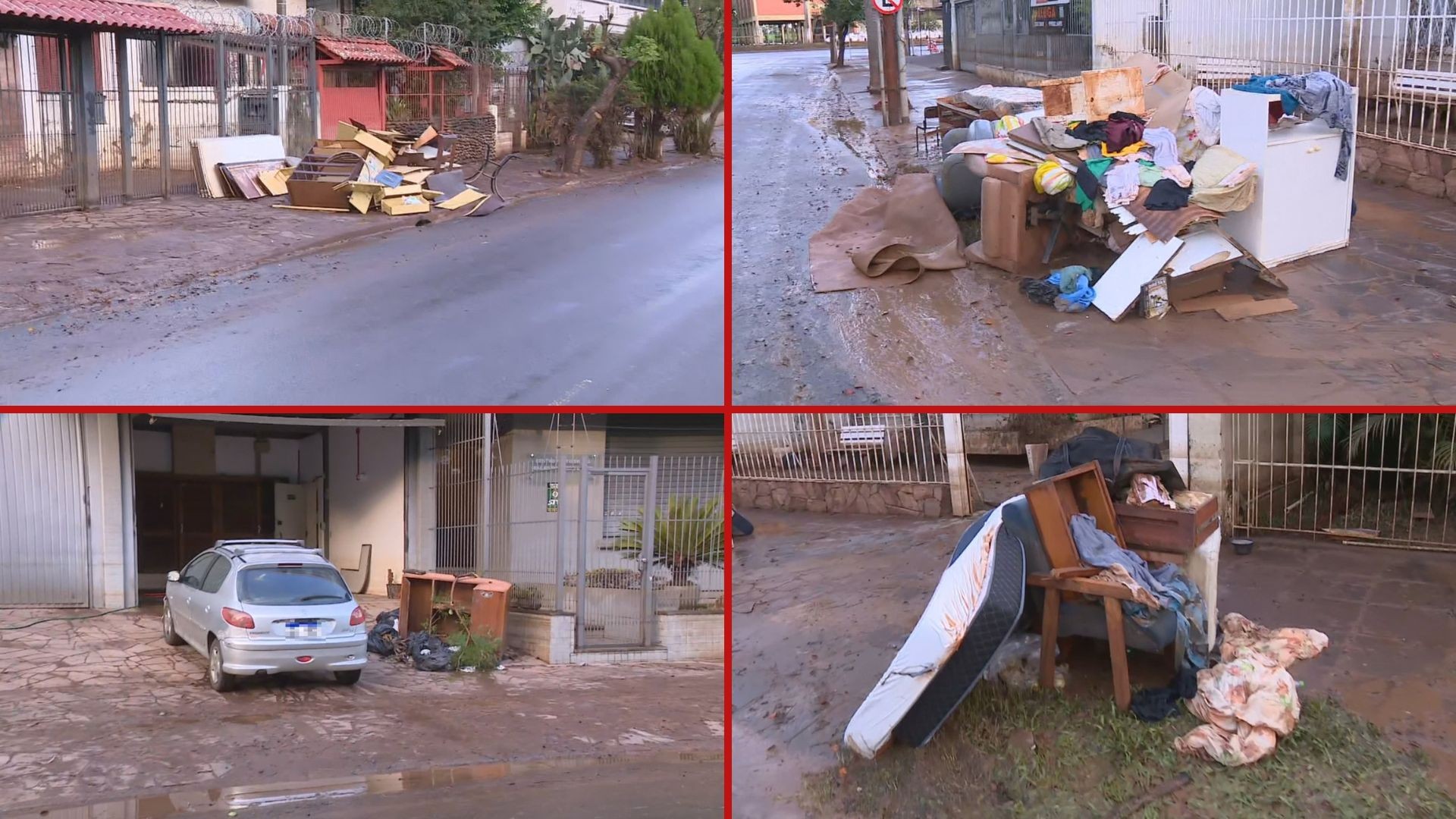 Móveis, colchões e roupas: moradores de Porto Alegre atingidos por enchente começam a tirar de casa o que perderam