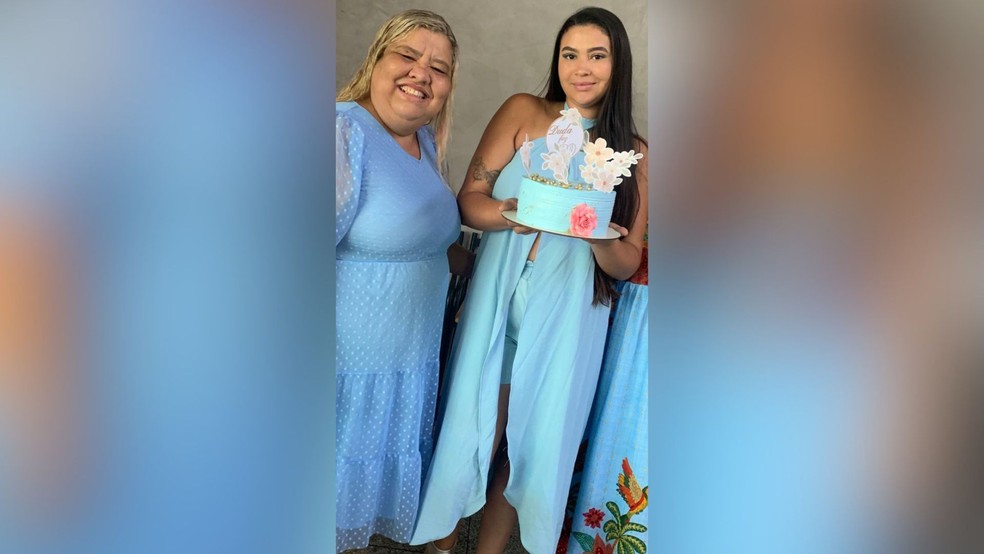 Bárbara Luana Fernandes Aleixo e a sogra Jusimara — Foto: Arquivo pessoal/Reprodução