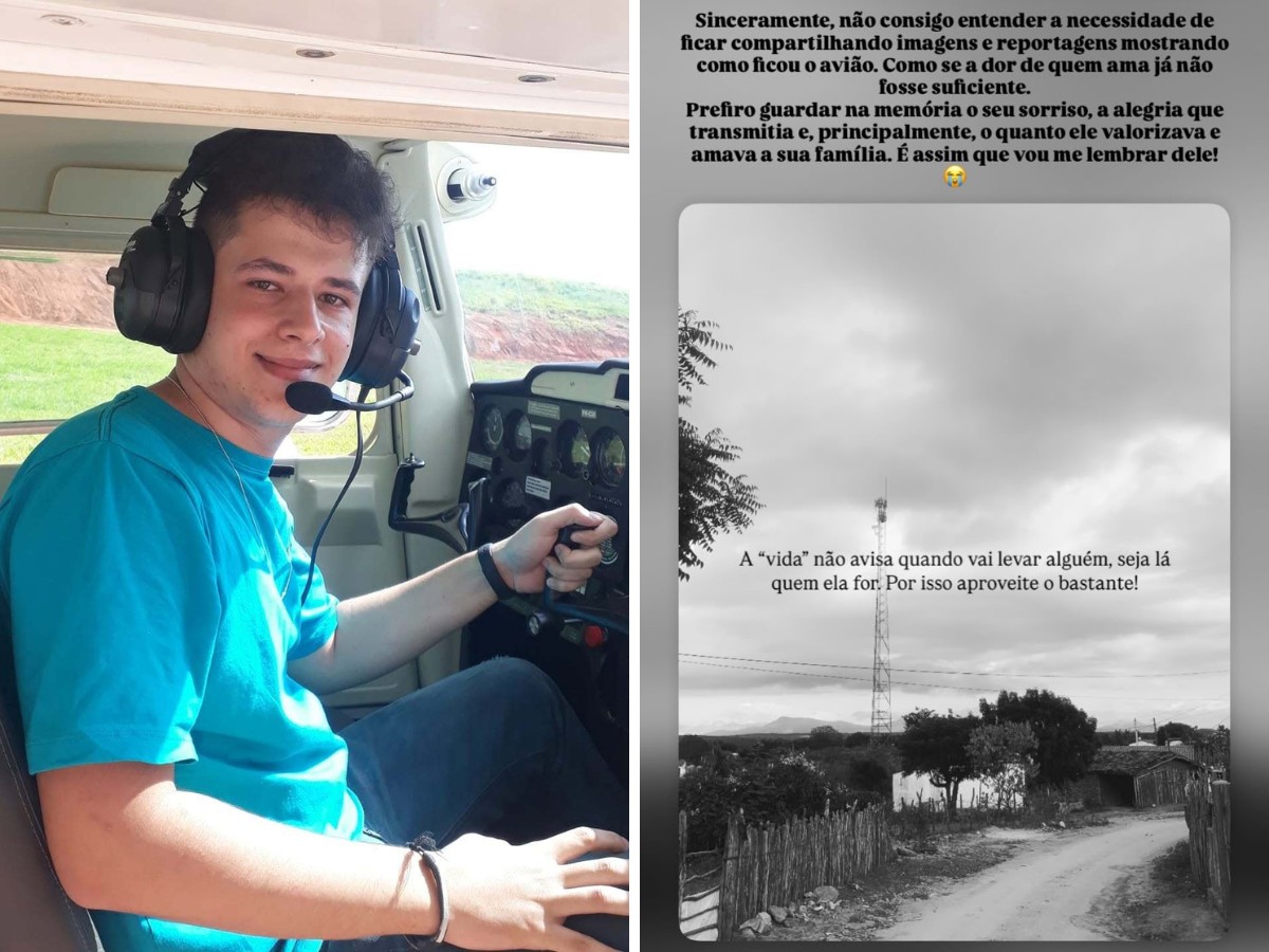 Amigos se despedem de piloto de 25 anos morto em acidente aéreo em Mogi Mirim: 'Guardar na memória o seu sorriso'
