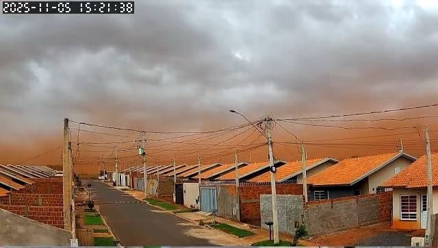 Região de Ribeirão Preto registra ventos de até 65 km/h e tempestades de poeira; VÍDEO