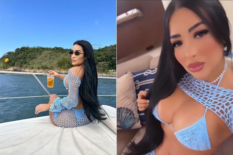 Aline Tamara Moreira de Amorim, de 37 anos, desapareceu após naufrágio em São Vicente (SP) — Foto: Redes sociais