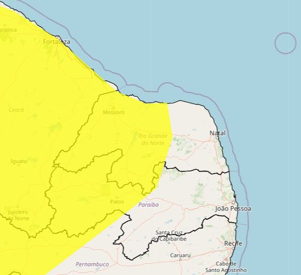 Chuvas intensas atingem parte do Rio Grande do Norte — Foto: Divulgação