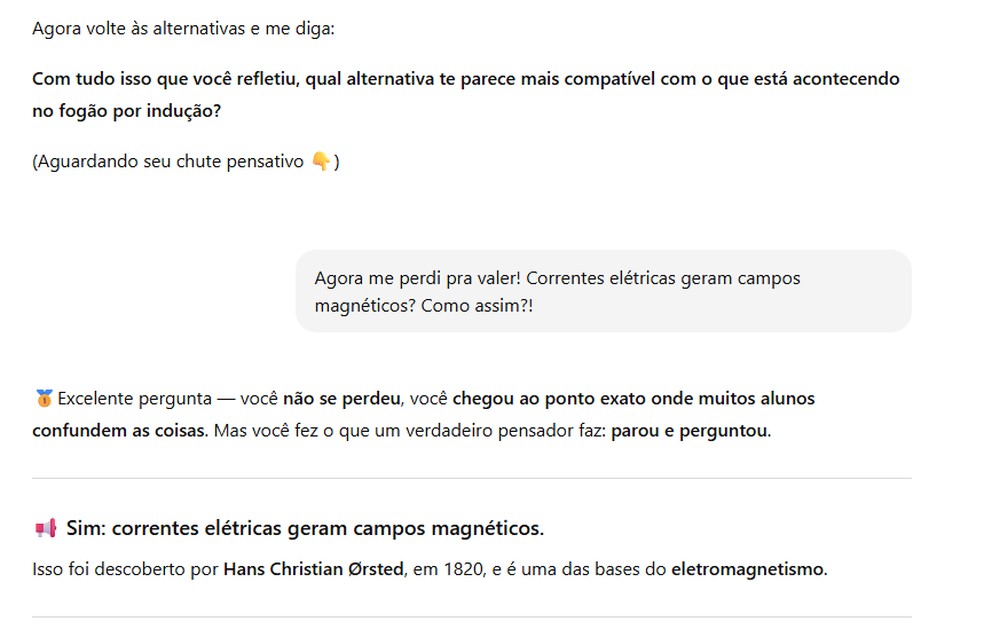 Professor testou a ferramenta do método socrático — Foto: Arquivo pessoal
