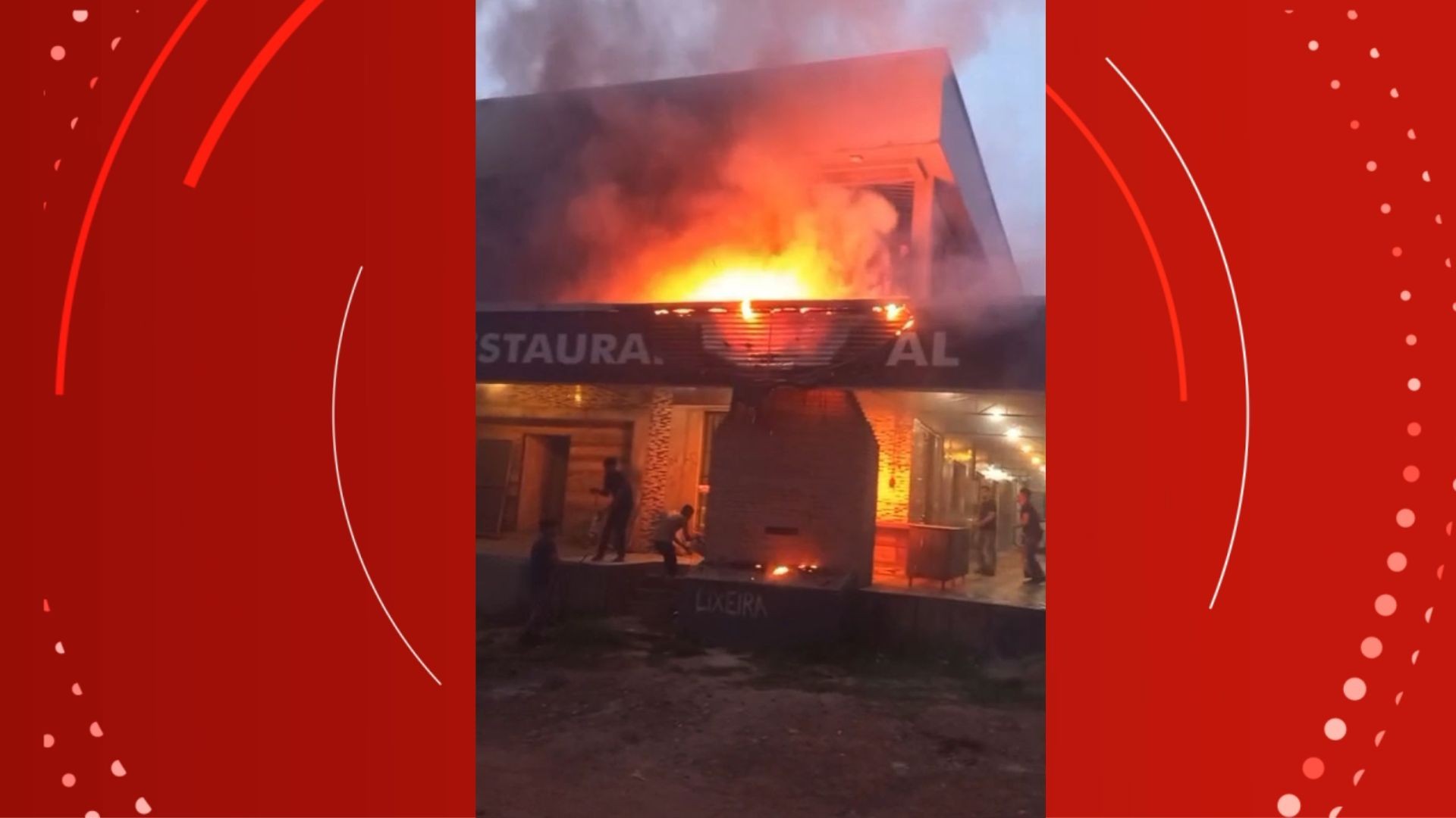 Fogo em churrasqueira se espalha e atinge telhado de restaurante em Macapá; VÍDEO