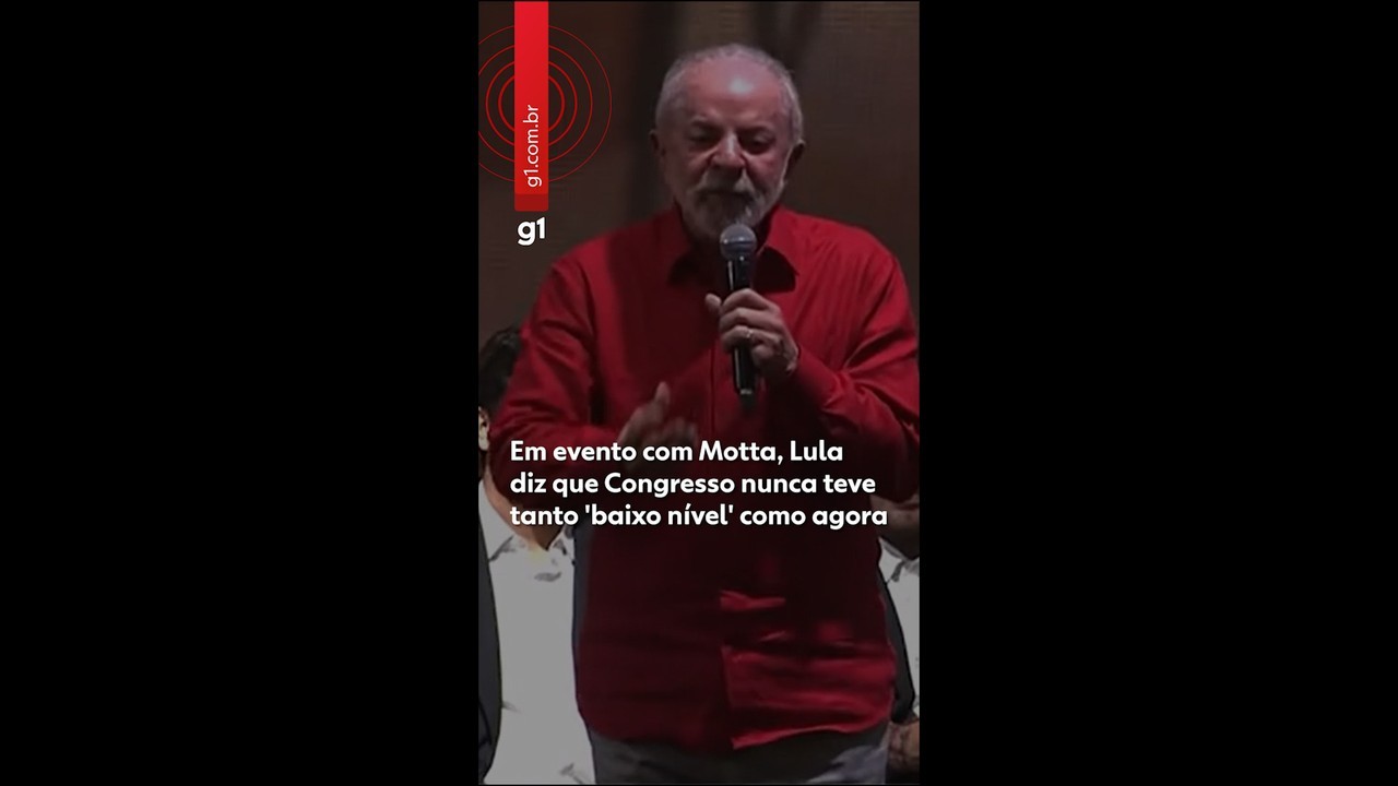 Em evento com Motta, Lula diz que Congresso nunca teve tanto 'baixo nível' como tem agora