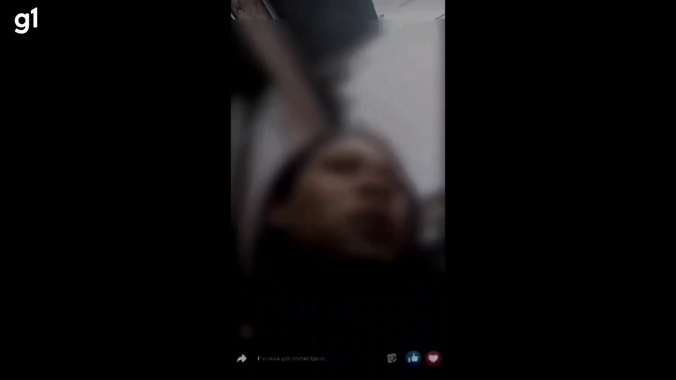 Mulher transmite sequestro ao vivo em Porto Velho — Foto: Reprodução