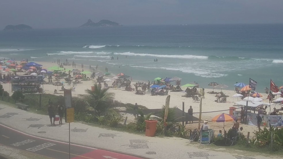 Praia da Zona Sul do Rio — Foto: Reprodução/TV Globo