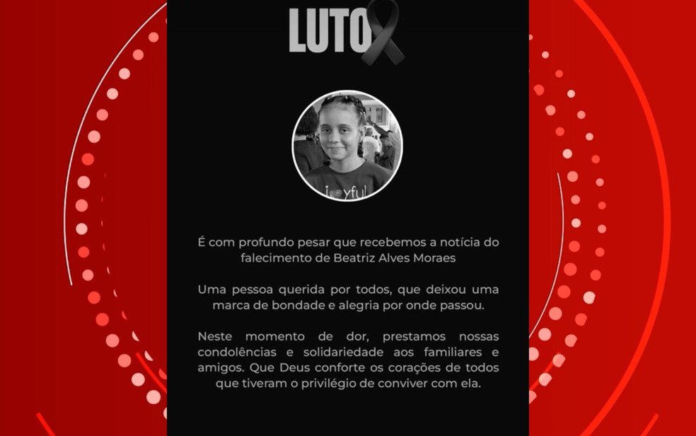 Prefeitura de Irará lamentou morte de adolescente — Foto: Redes Sociais