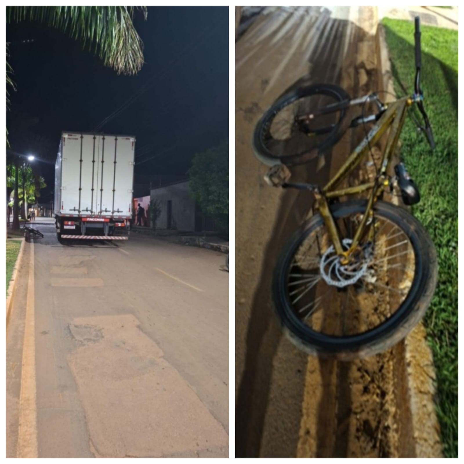 Adolescente que andava de bicicleta morre após cair embaixo de roda de caminhão em Felixlândia