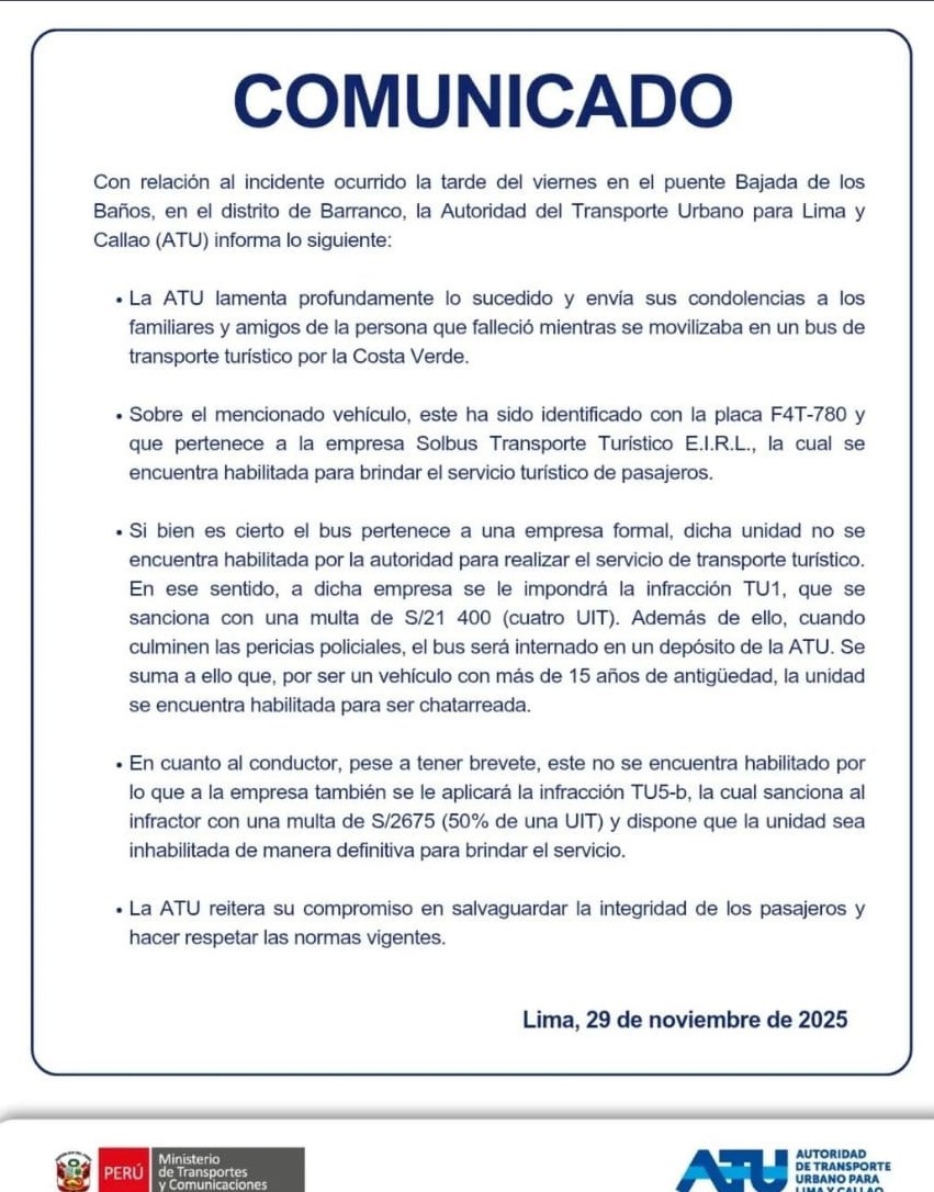 Ônibus onde torcedor morreu em Lima estava irregular e pode virar 'sucata' por ter mais de 15 anos