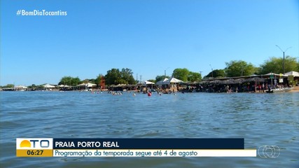 Praia de Porto Real faz sucesso em Porto Nacional e programação segue até agosto