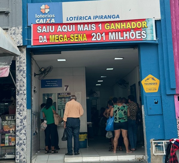 Lotérica onde foi registrada a aposta — Foto: Carolina Andreani/TVCA