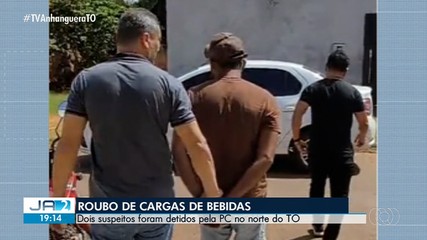 Dois homens são presos por suspeita de roubo de cargas de bebidas