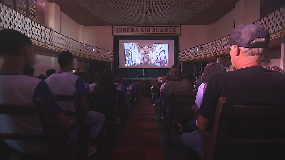 Cinema Rio Branco, na cidade de Nazaré, Recôncavo Baiano — Foto: Clériston Andrade/TV Bahia