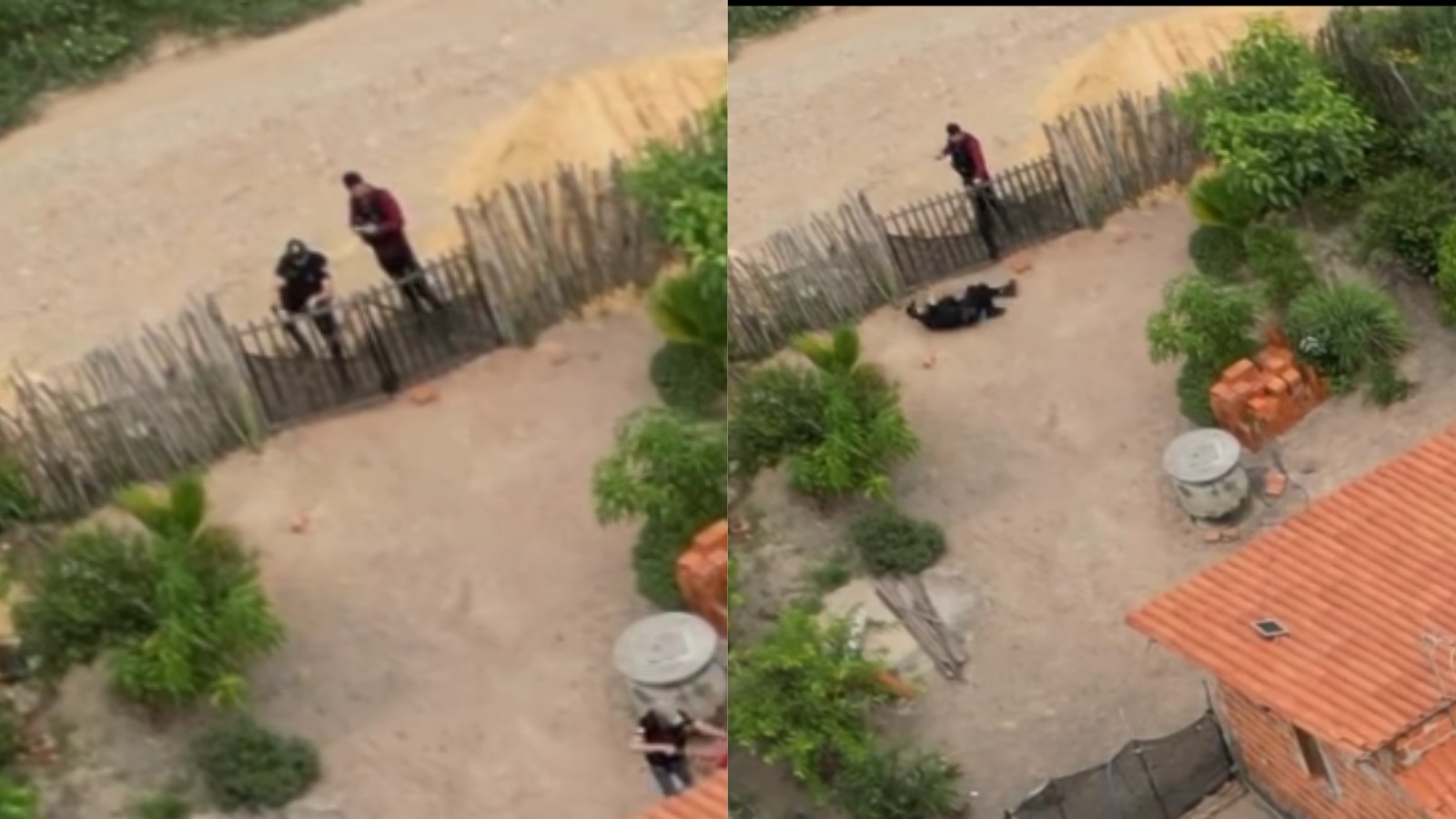 Policial cai ao escalar portão durante abordagem no litoral do Piauí; vídeo