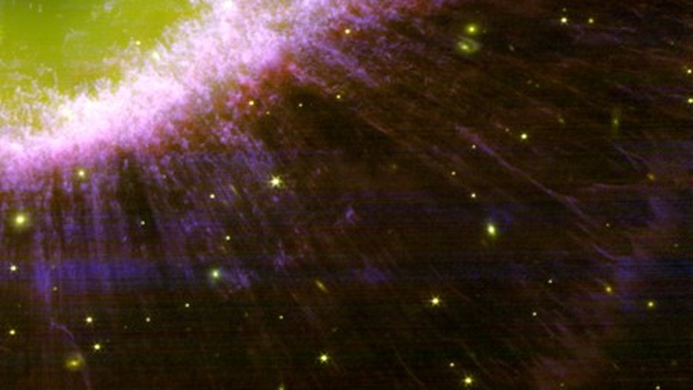 Imagem mostra detalhe da Nebulosa do Anel, que se formou quando uma estrela morreu e se expandiu. — Foto: University of Manchester