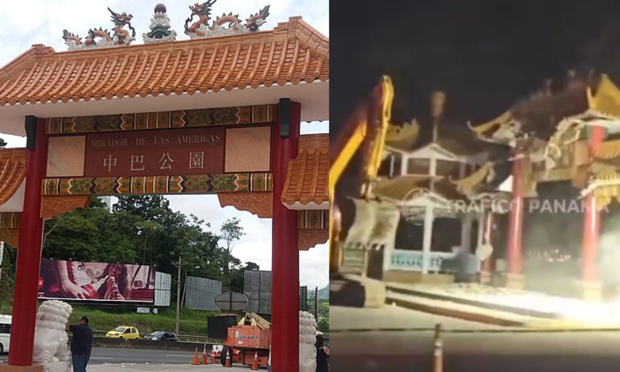 Monumento chinês é demolido no Panamá e gera crise política sob pressão de Trump