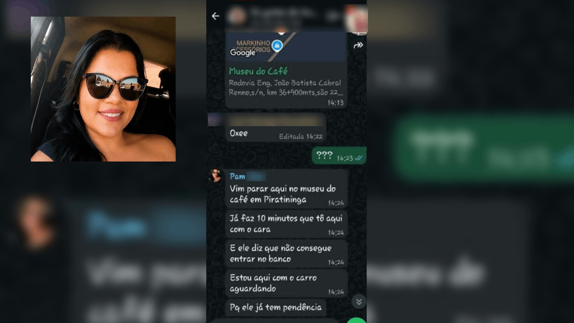 Motorista de app morta enviou mensagem com localização perto de onde corpo foi achado: 'Tô aqui com o cara'