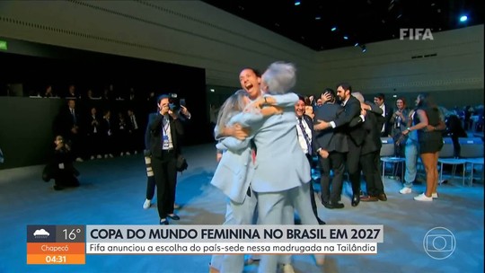 Brasil é sede da Copa do Mundo Feminina de 2027 - Programa: Hora 1 