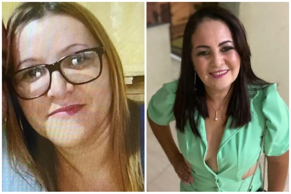 Antônia Evaneide Fernandes (à esquerda) e  Jucicleide Alves Bezerra (à direita) foram mortas a tiros por Cicero Roberto da Silva. — Foto: Reprodução