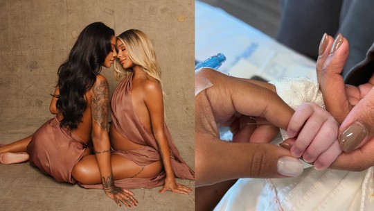 Nasce Zuri, filha de Ludmilla e Brunna Gonçalves  - 'Nós 3 seremos as mulheres mais felizes do mundo', celebrou o casal nas redes sociais. 