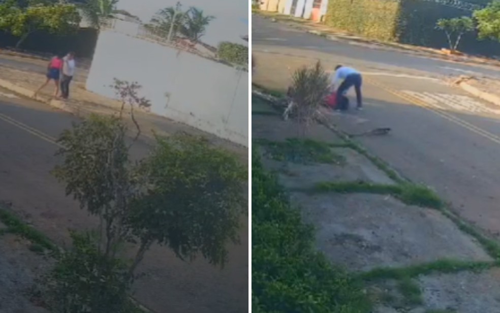 Doméstica foi esfaqueada pelo ex no meio da rua, em Goiânia — Foto: Arquivo pessoal