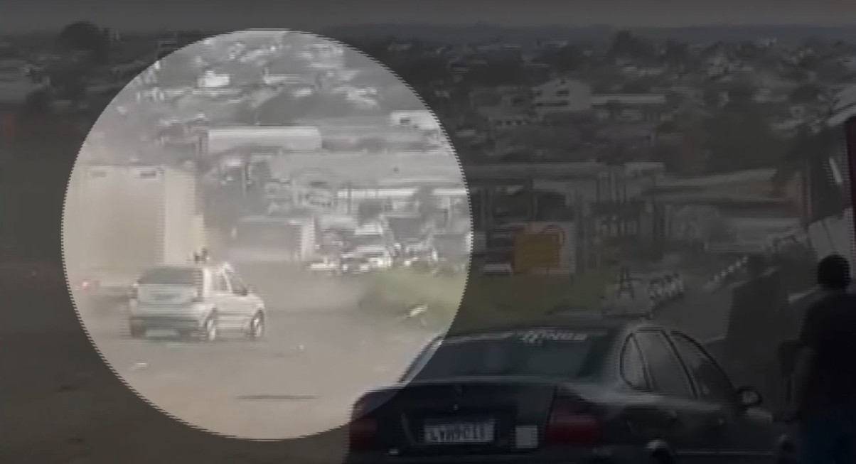VÍDEO: caminhão desgovernado atinge oito veículos e deixa 16 pessoas feridas na BR-376, no Paraná