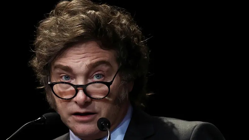 Javier Milei da Argentina — Foto: Reuters/Via BBC