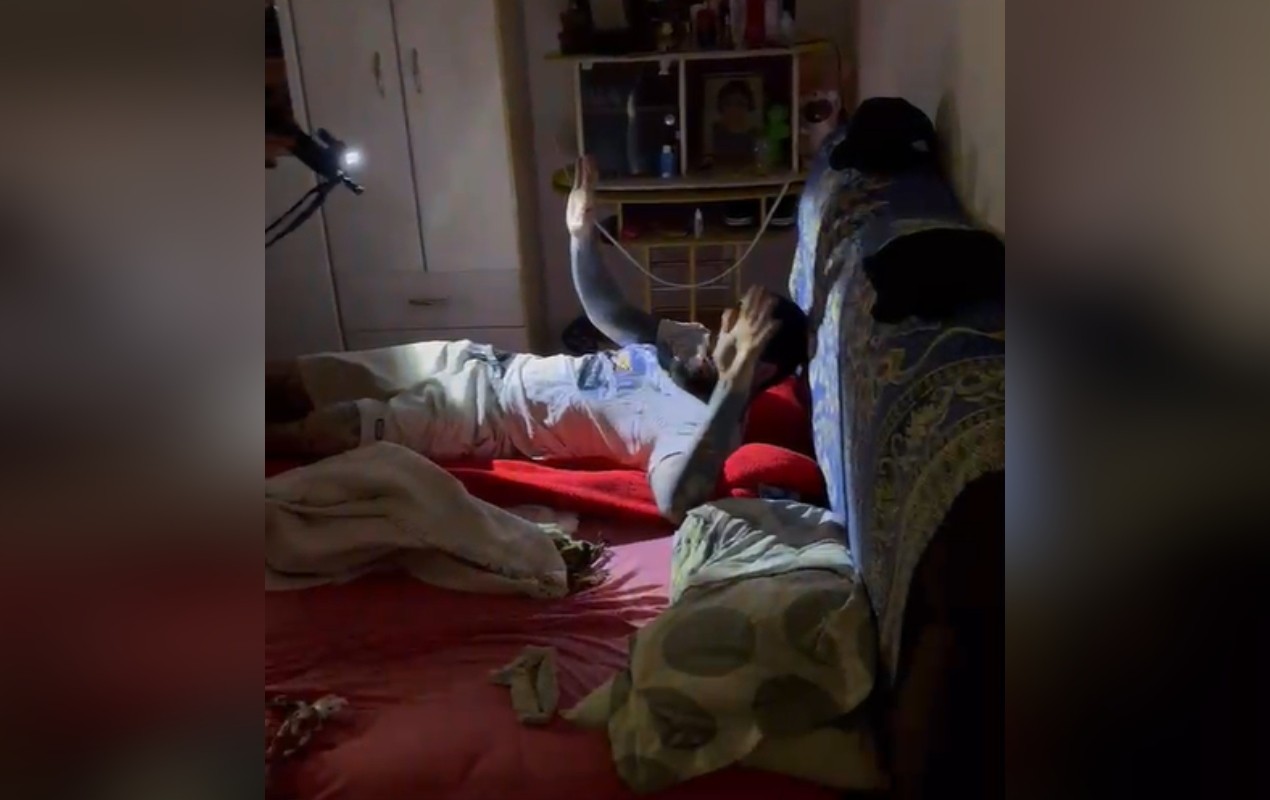 Vídeo mostra momento em que suspeito de torturar, mutilar e tatuar namorada à força é preso em Itapetininga