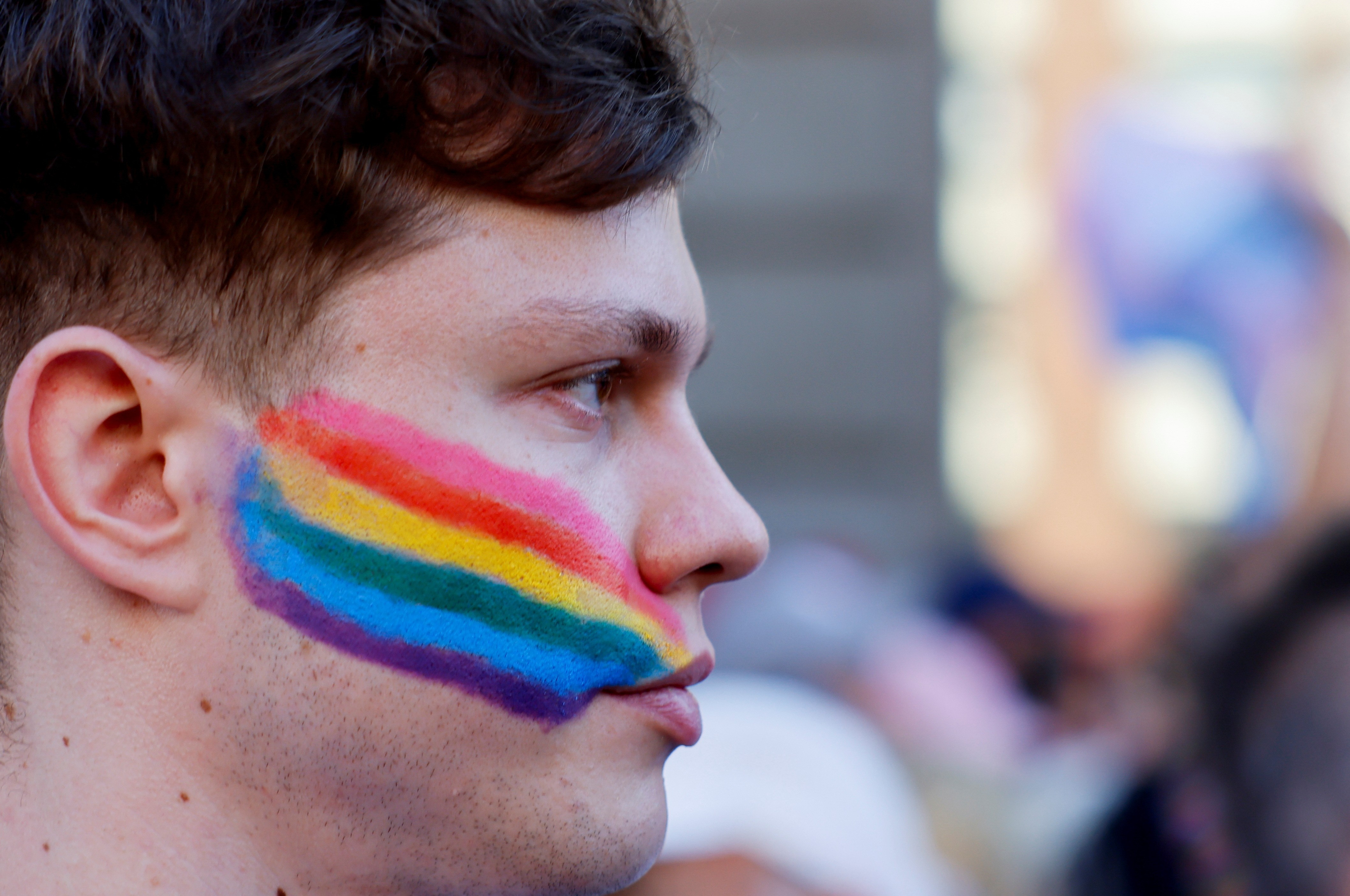 Protesto LGBT+ contra governo húngaro