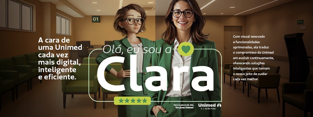 Unimed Rio Preto amplia presença digital com nova Clara hiper-realista