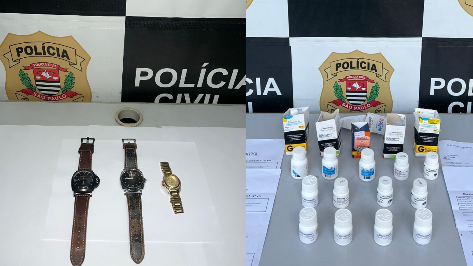 Polícia recupera relógios de luxo avaliados em mais de R$ 200 mil em loja no Centro de Sorocaba