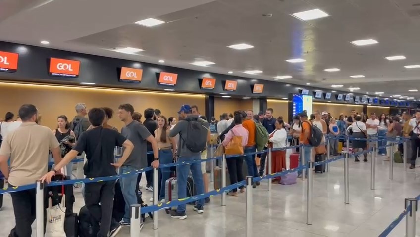 Aeroporto de Vitória tem voos cancelados atrasados por causa de ventos fortes em SP