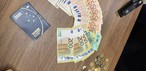Notas de euro apreendidas na Operação Tomada de Contas — Foto: PF