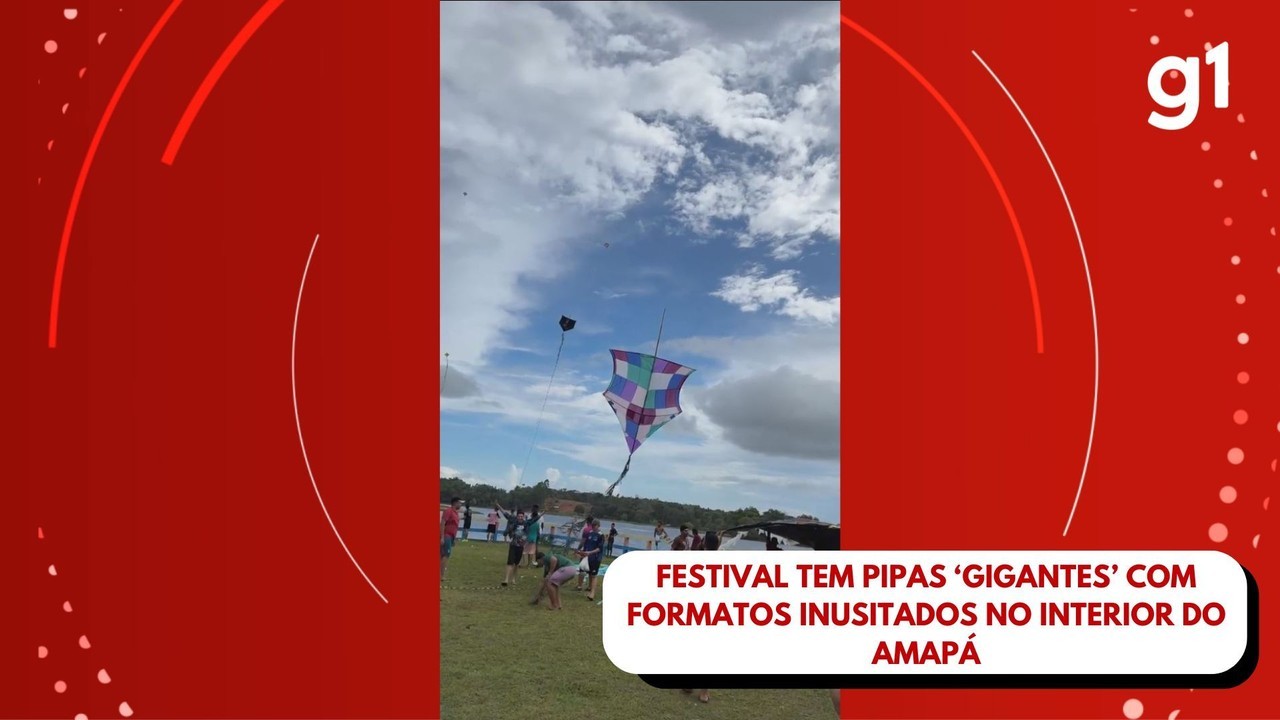 Festival tem pipas ‘gigantes’ com formatos inusitados no interior do Amapá; VÍDEO