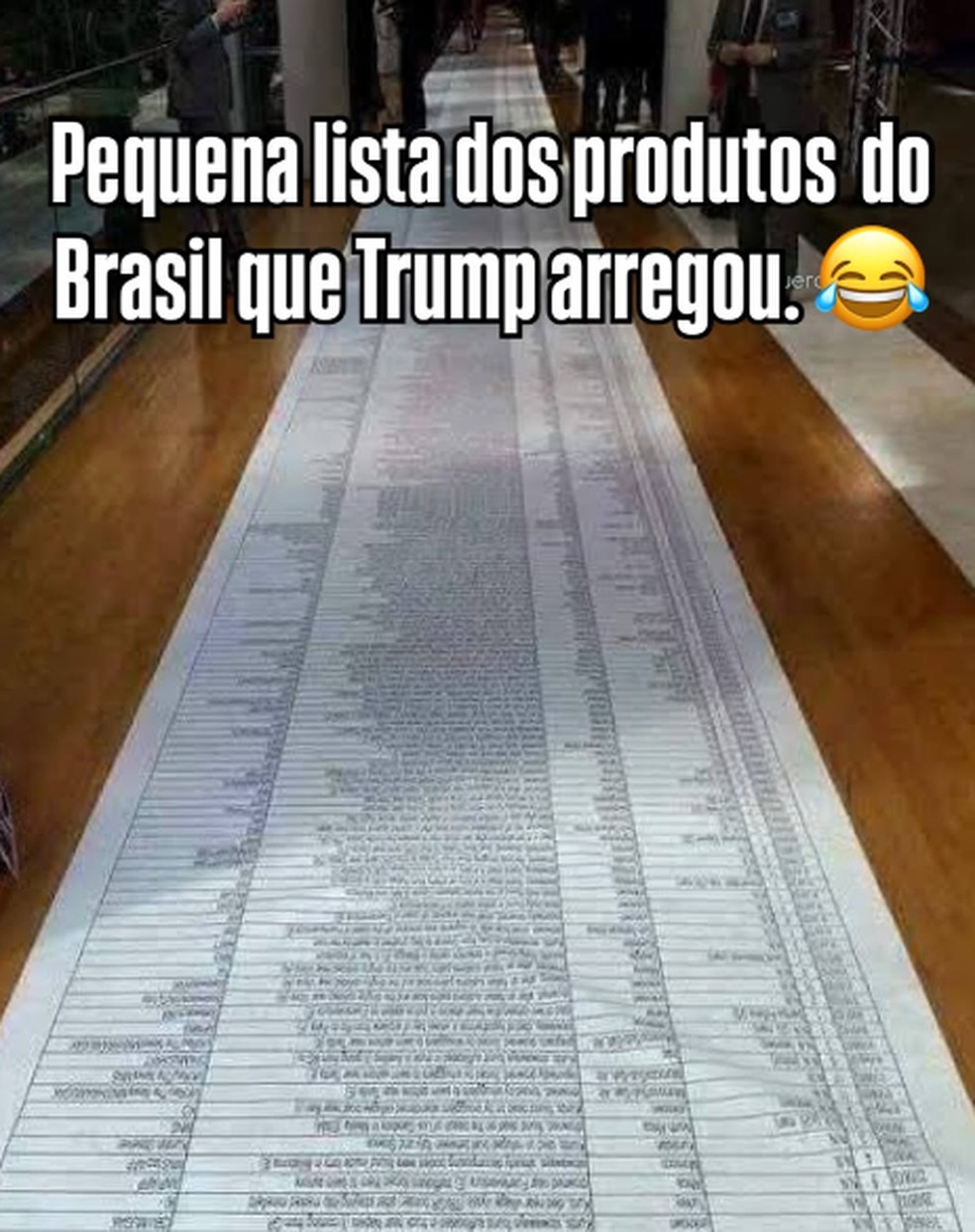 Perfis disseram que o presidente americano "arregou" na cobrança de tarifas. — Foto: Reprodução/X