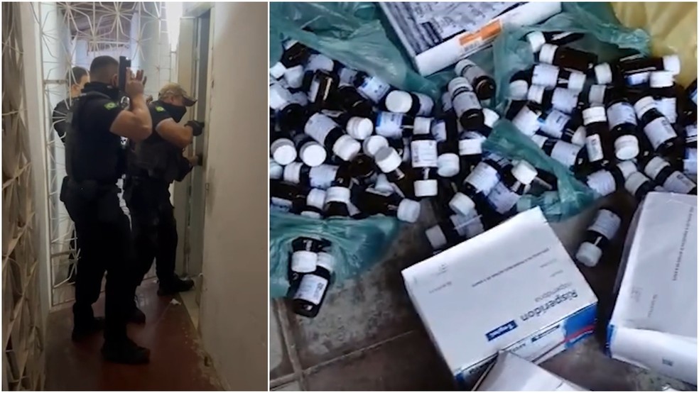 Operação prende 30 membros do Comando Vermelho envolvidos em venda ilegal de remédios tarja preta — Foto: TV Verdes Mares/Reprodução