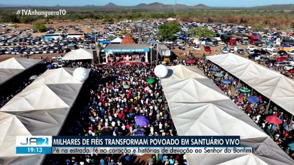 Fiés do Senhor do Bonfim transformam povoado em santuário