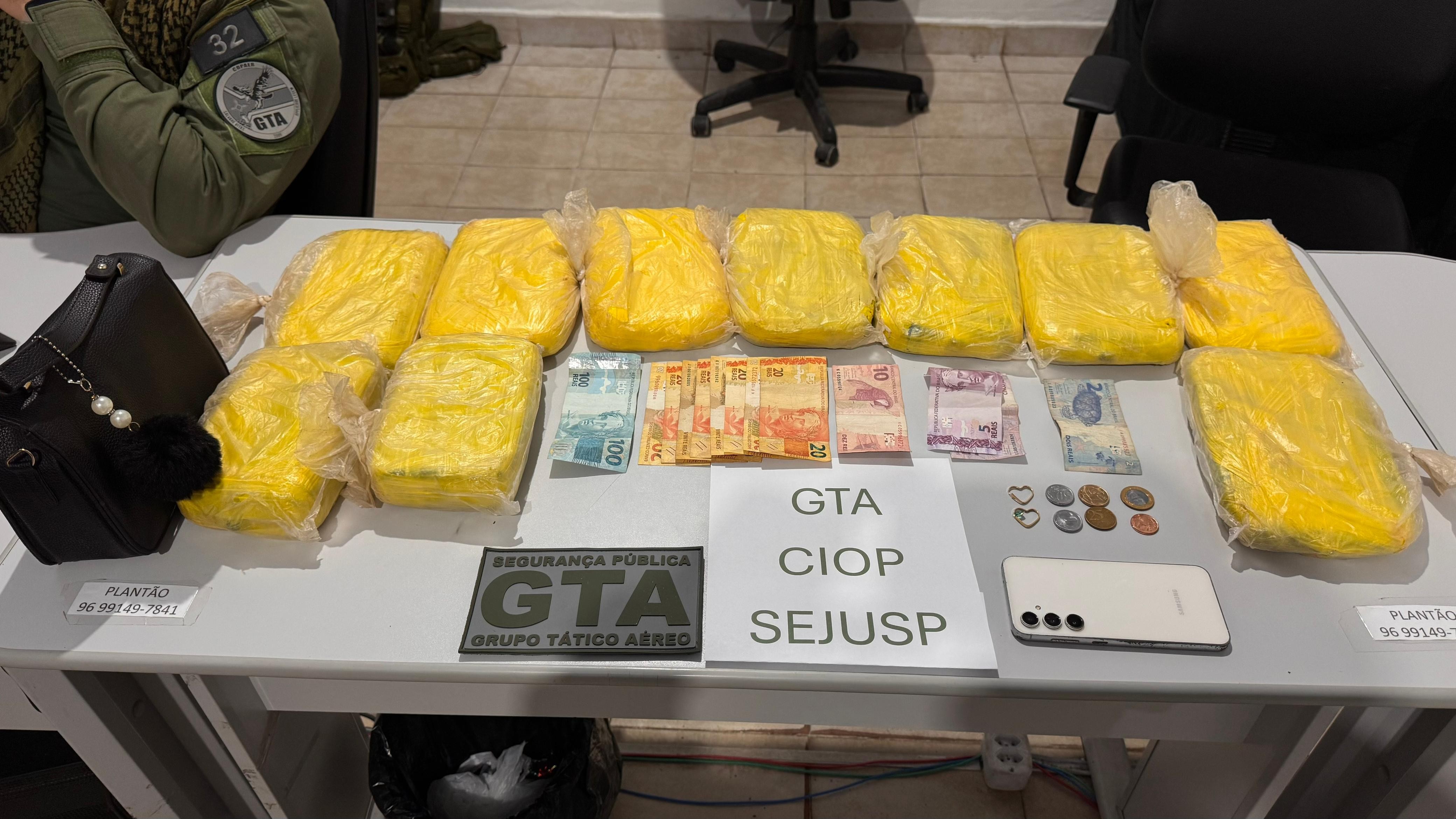 Mulher é presa com 10 kg de cocaína em hotel de Laranjal do Jari, no Sul do Amapá