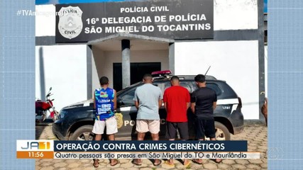 Quatro suspeitos são presos no interior do TO por crimes cibernéticos