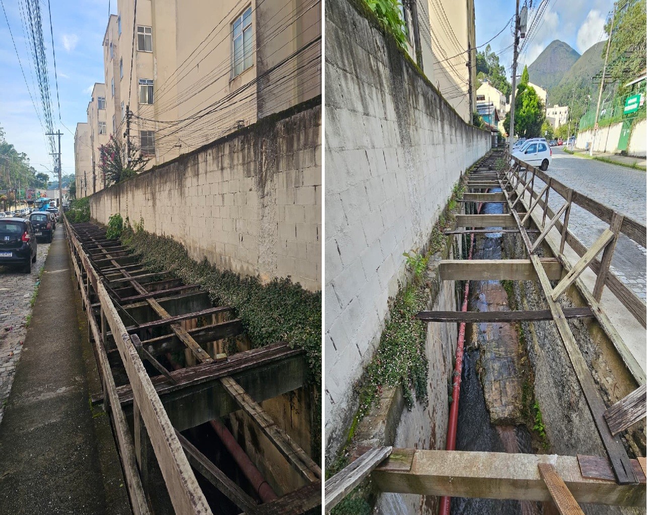 Calçadão destruído na tragédia de 2011 está há 15 anos sem solução na Vila Amélia, em Nova Friburgo