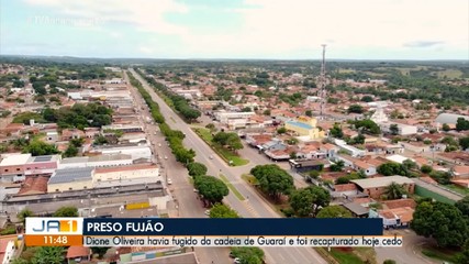Preso é recapturado após fugir de prisão em Guaraí