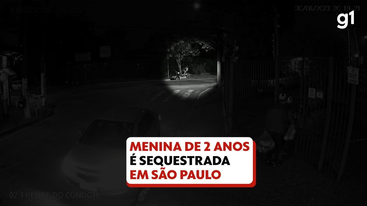 Vídeo mostra momento em que menina é sequestrada na Zona Sul de SP | G1