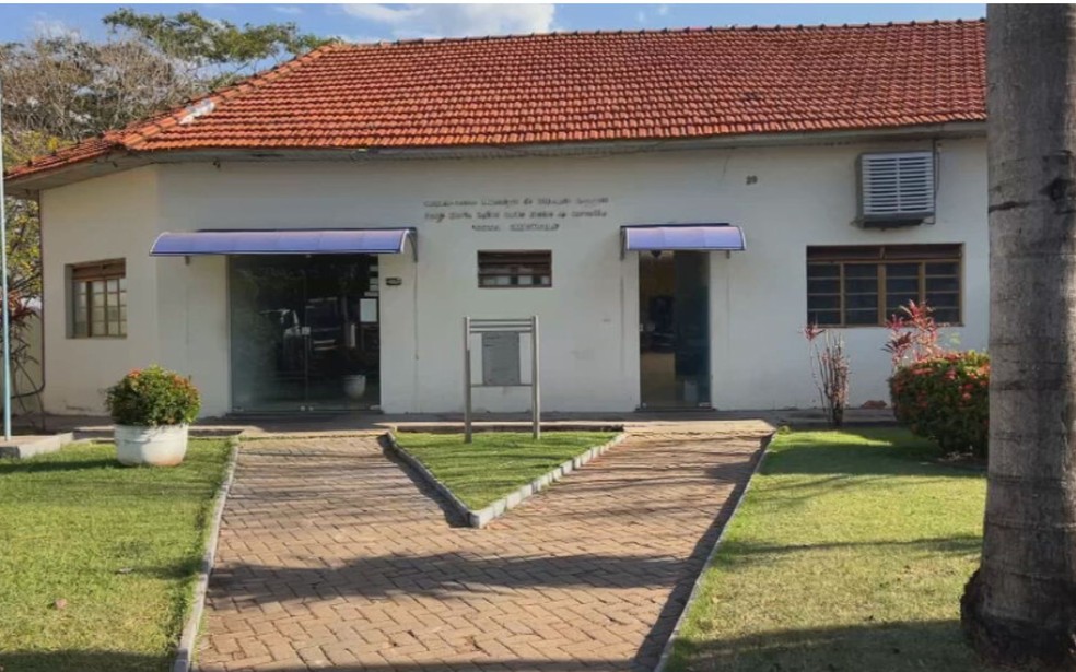 Creche Maria Luiza Gallo Freire de Carvalho em Estrela D'Oeste (SP) — Foto: Reprodução / TV TEM
