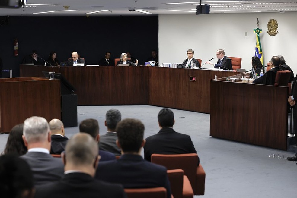 Primeira Turma do STF julga denúncia sobre Bolsonaro e aliados. — Foto: Fellipe Sampaio /STF