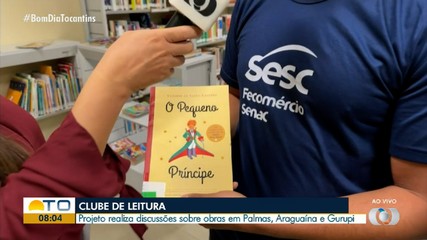 Clube da Leitura do Sesc realiza discussões em Palmas, Araguaína e Gurupi