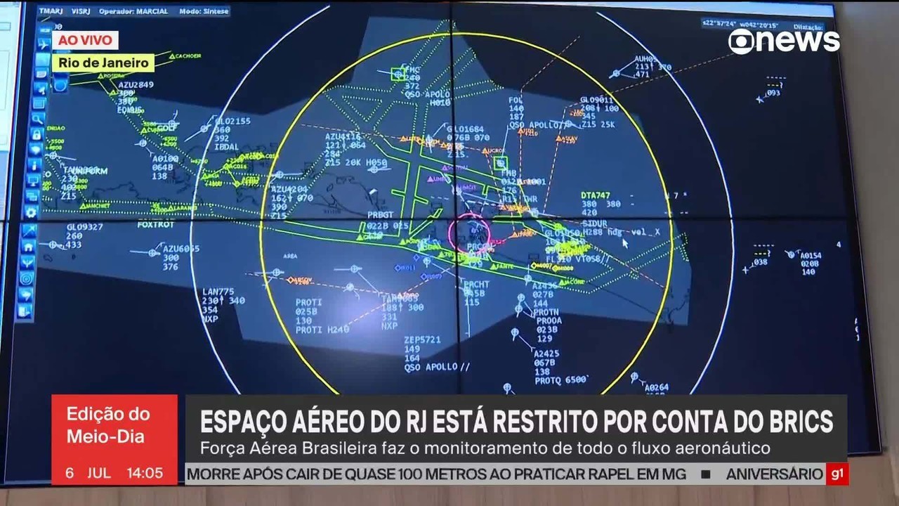 Aeronáutica intercepta 3 aviões, apreende 81 drones e proíbe que 170 levantem voo; entenda a restrição do espaço aéreo no Brics
