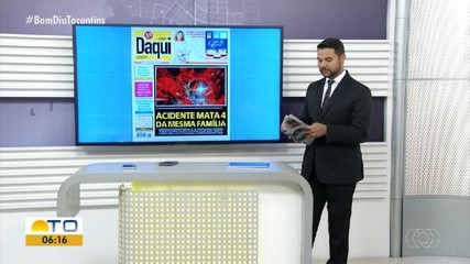 Acidente que matou quatro pessoas da mesma família é destaque no Jornal Daqui