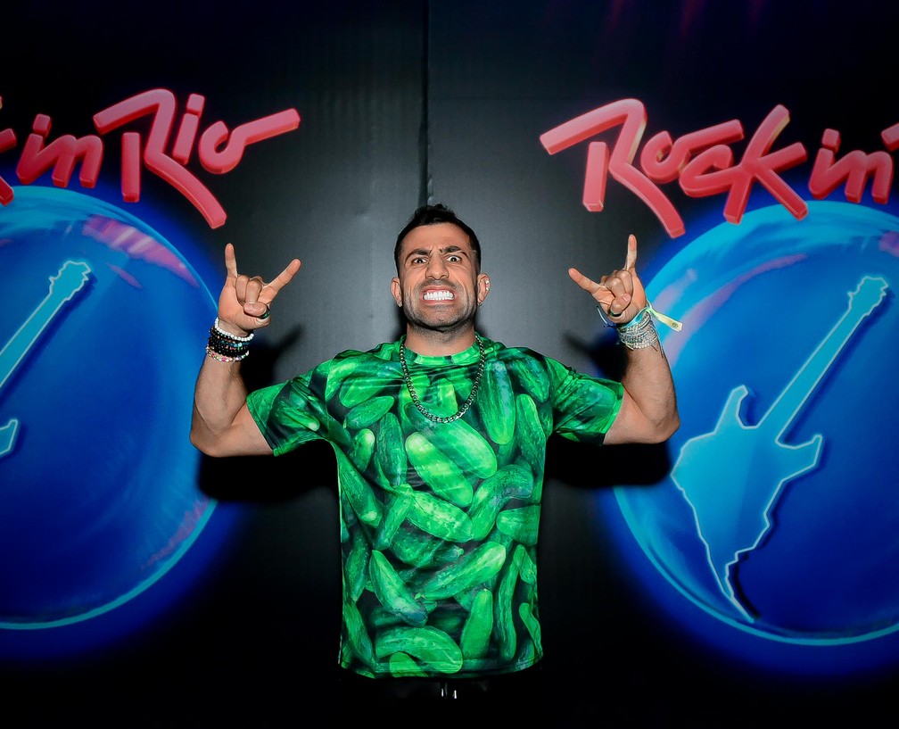 Kaysar Dadour no Rock in Rio 2022 — Foto: Webert Belicio/Agnews 